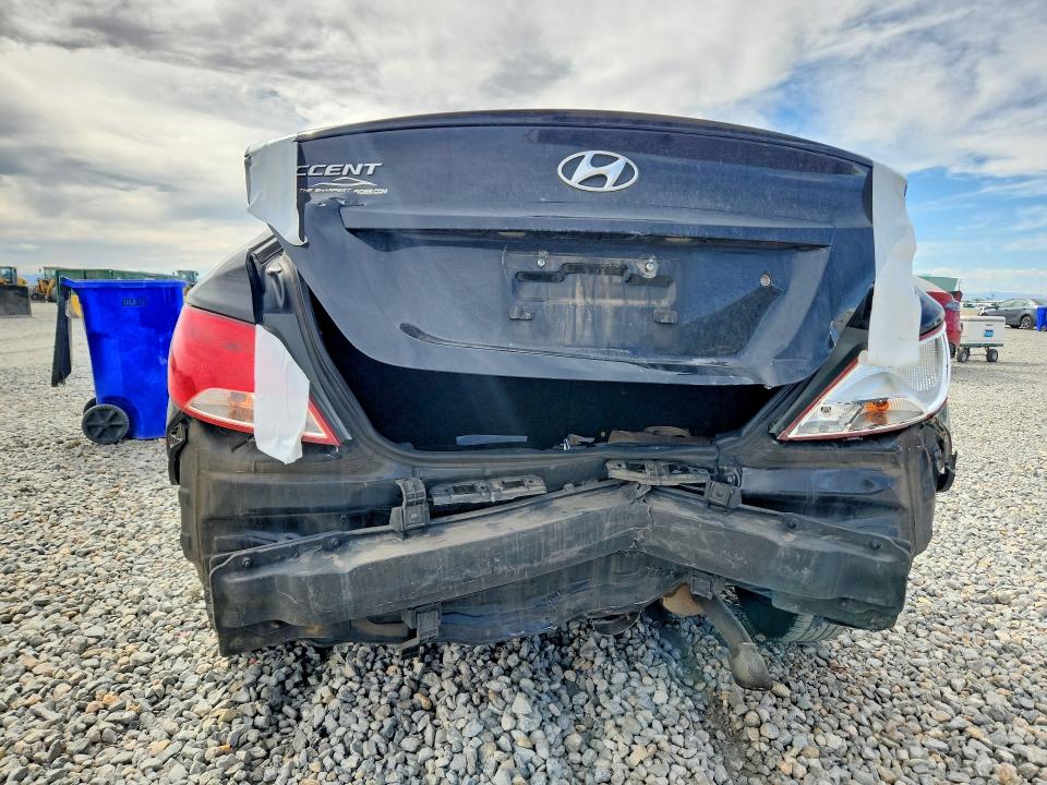 2016 Hyundai Accent VIN KMHCT4AE4GU973189 COPART salvage auction — REAR END, ID - SALVAGE CERTIFICATE OF TITLE, sold $850 on 2026-07-07 (photo 6)