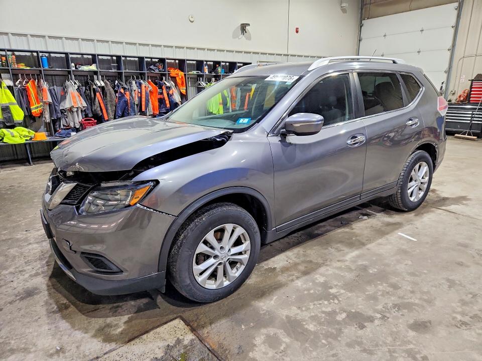 2015 Nissan Rogue VIN KNMAT2MV7FP504218 COPART salvage auction — FRONT END, Nh - Cert Of Title-Salvage, sold $100 on 2026-07-28 (photo 1)