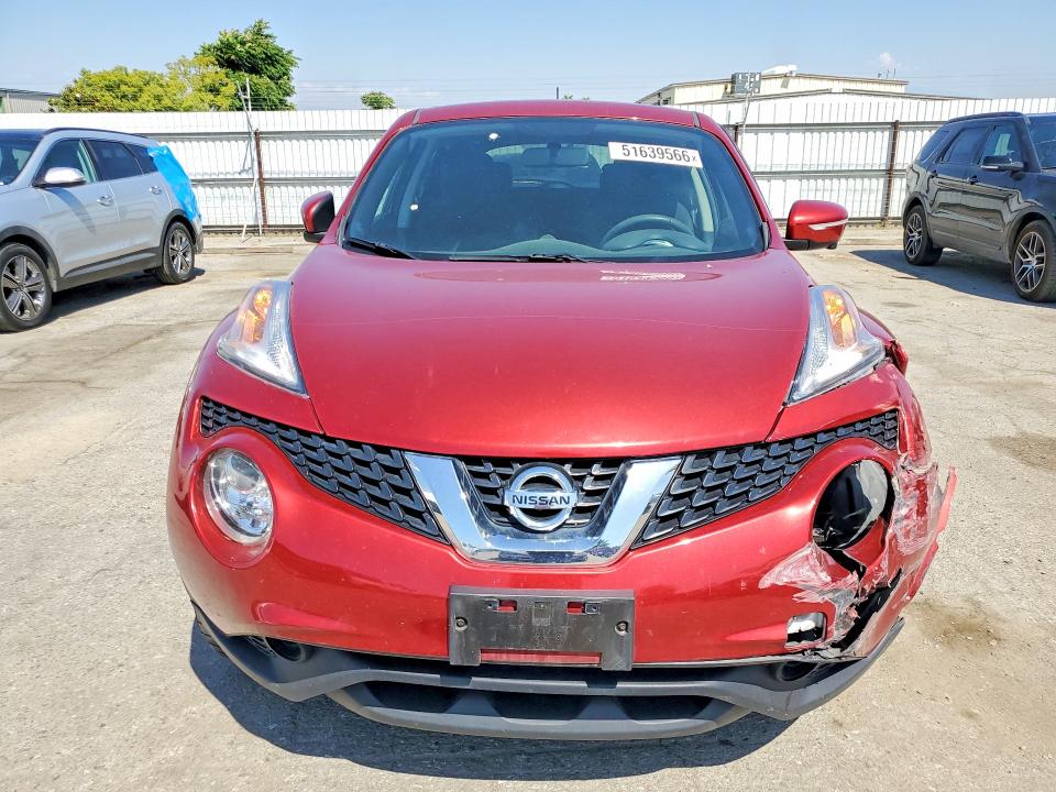 2016 Nissan Juke VIN JN8AF5MV0GT650823 COPART salvage auction — FRONT END, Wv - Salvage Certificate, sold $800 on 2026-07-24 (photo 5)