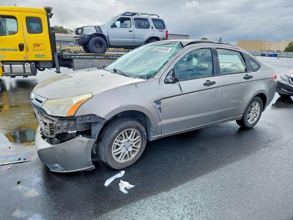 2008 Ford Focus VIN 1FAHP35N48W116059 COPART salvage auction — FRONT END, Ca - Salvage Certificate, sold $175 on 2026-07-08 (photo 1)