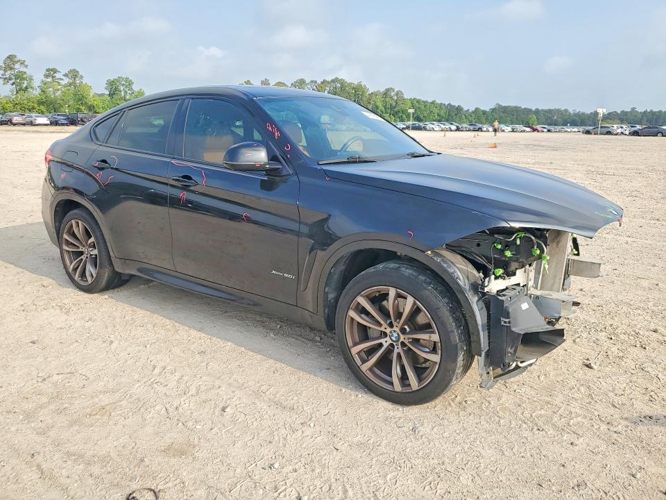 2016 BMW X6 VIN 5UXKU6C57G0R33829 COPART salvage auction — FRONT END, Tx - Salvage Vehicle Title, sold $5,300 on 2026-07-24 (photo 4)