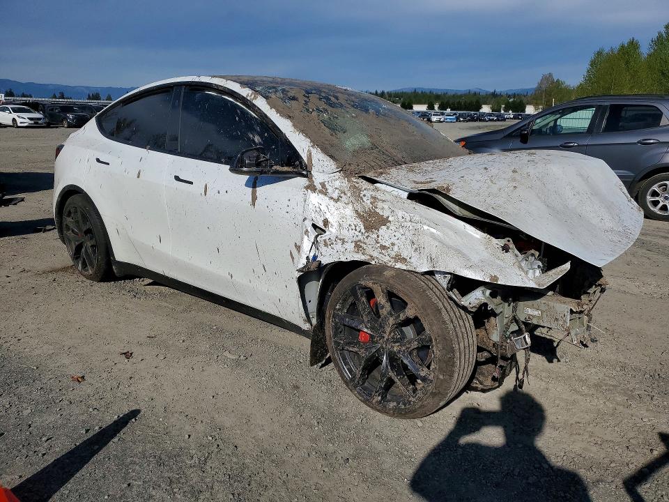 2026 Tesla VIN 7SAYGDET0TA620233 COPART salvage auction — FRONT END, Salvage Title, sold $16,700 on 2026-07-27 (photo 4)