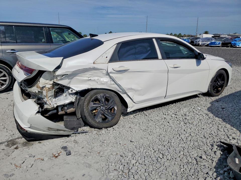 2021 Hyundai Elantra VIN 5NPLS4AGXMH011168 COPART salvage auction — REAR END, Fl - Certificate Of Destruction, sold $3,050 on 2026-07-07 (photo 3)