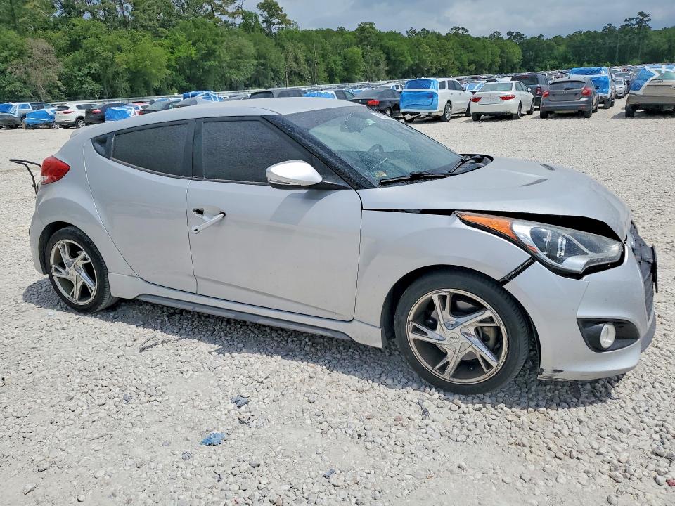 2013 Hyundai Veloster VIN KMHTC6AE5DU119710 COPART salvage auction — FRONT END, Tx - Certificate Of Title, sold $900 on 2026-07-02 (photo 4)