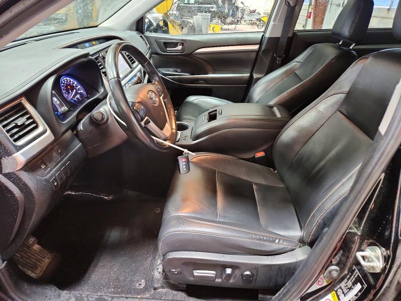 2019 Toyota Highlander VIN 5TDJGRFHXKS076259 COPART salvage auction — FRONT END, On - Permit Salvage, sold $4,500 on 2026-07-20 (photo 7)