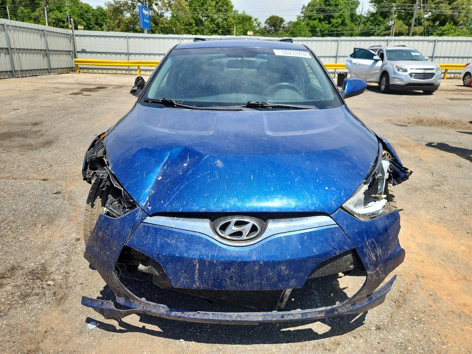 2016 Hyundai Veloster VIN KMHTC6AD9GU302104 COPART salvage auction — FRONT END, Al - Cert Of Title-Salvage Title, sold $550 on 2026-07-06 (photo 5)