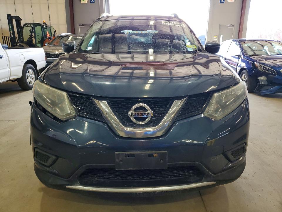 2016 Nissan Rogue VIN 5N1AT2MV8GC920170 COPART salvage auction — FRONT END, VT - CERTIFICATE OF TITLE, sold $450 on 2026-09-10 (photo 5)