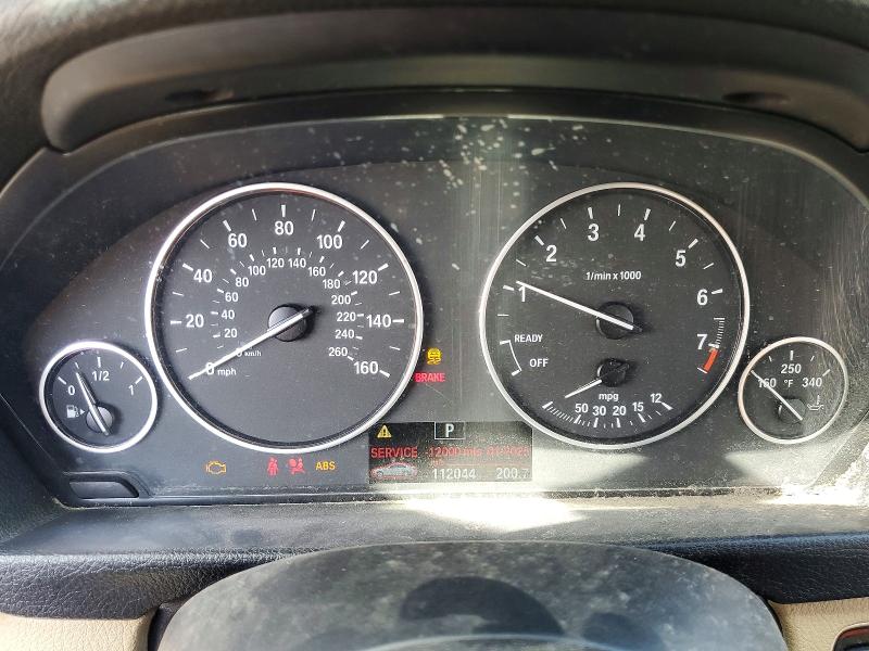 2012 BMW 3er VIN WBA3A5G52CNP16279 COPART salvage auction — FRONT END, Tx - Cert Of Title-Rebuilt Salvage, sold $400 on 2026-07-09 (photo 9)