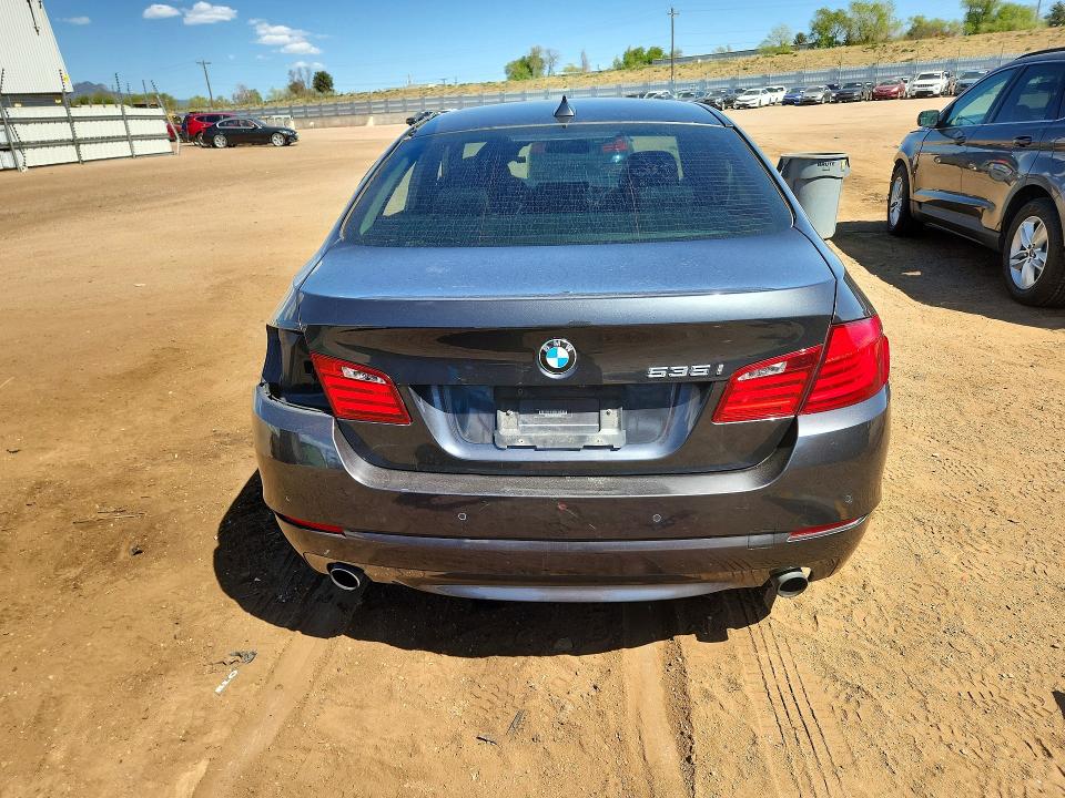 2012 BMW 5er VIN WBAFU7C58CDU60130 COPART salvage auction — FRONT END, Co - Salvage Title, sold $1,300 on 2026-07-06 (photo 6)
