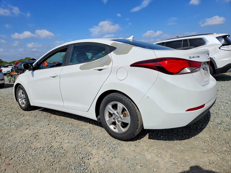 2015 Hyundai Elantra VIN 5NPDH4AE5FH573404 COPART salvage auction — MINOR DENT/SCRATCHES, CA - DIS/DLR/EXP ONLY CLEAN TITLE, sold $1,650 on 2026-07-29 (photo 2)