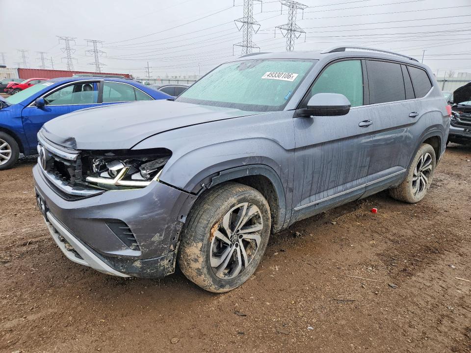 2022 Volkswagen Atlas VIN 1V2BP2CAXNC514737 COPART salvage auction — FRONT END, Il - Salvage Certificate, sold $8,100 on 2026-07-28 (photo 1)