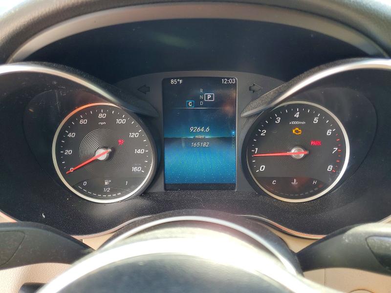2020 Mercedes-benz C-klasse VIN WDDWF8DB3LR531122 COPART salvage auction — FRONT END, Salvage Title, sold $1,650 on 2026-08-12 (photo 9)