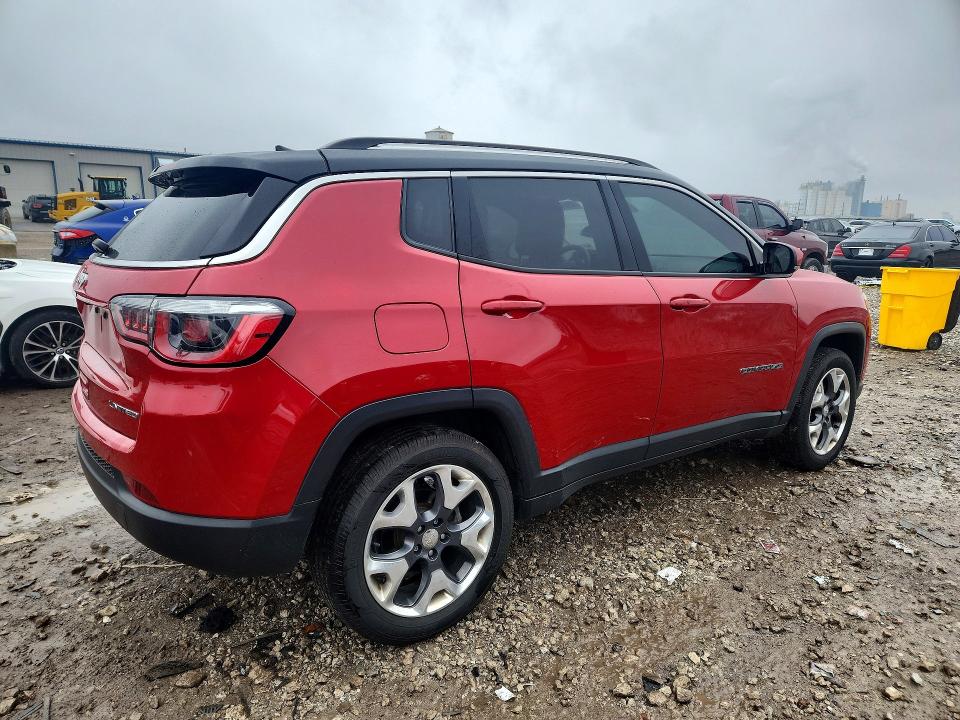 2017 Jeep Compass VIN 3C4NJDCB2HT635369 COPART salvage auction — FRONT END, Il - Salvage Certificate, sold $3,250 on 2026-07-03 (photo 3)