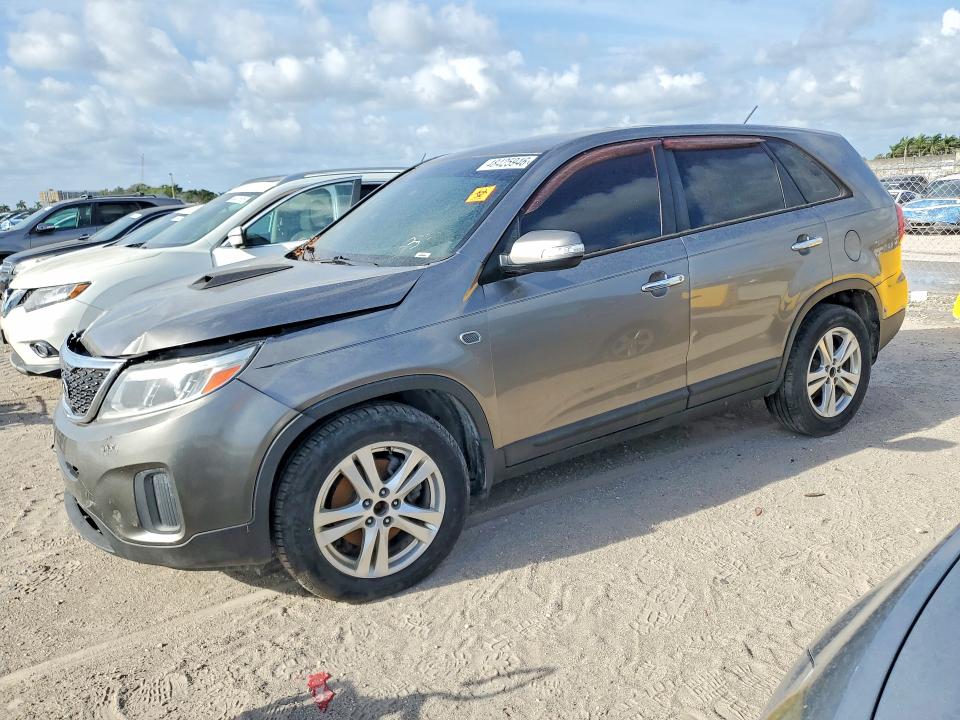 2014 Kia Sorento VIN 5XYKT3A6XEG535990 COPART salvage auction — FRONT END, Fl - Cert Of Title-Slvg Rebld Flood, sold $1,250 on 2026-07-29 (photo 1)