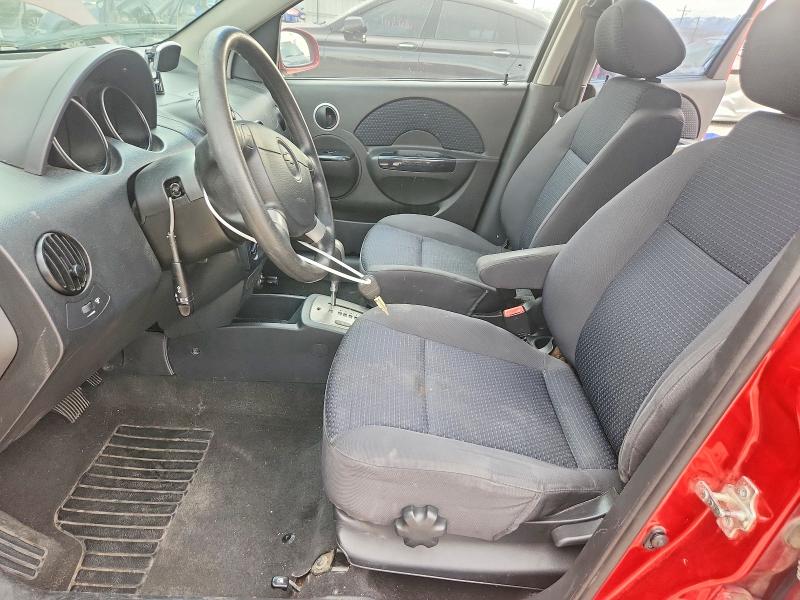 2008 Chevrolet Aveo VIN KL1TD666X8B075859 COPART salvage auction — FRONT END, Ut - Salvage Certificate, sold $225 on 2026-07-07 (photo 7)
