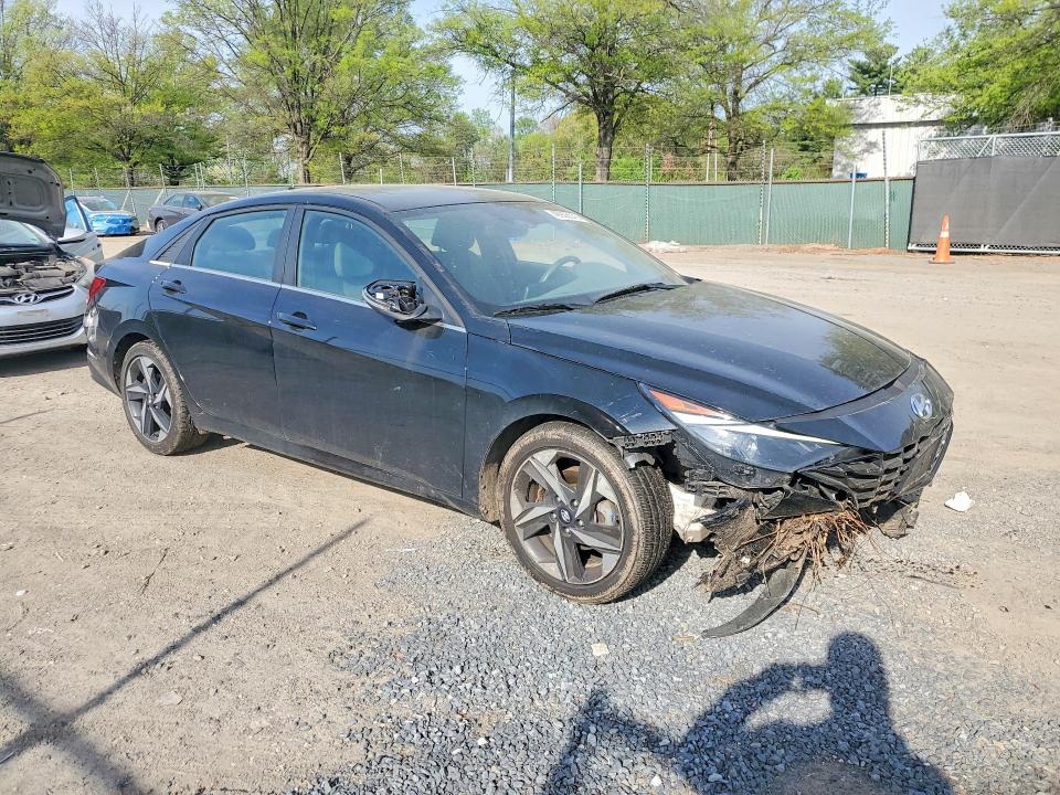 2022 Hyundai Elantra VIN KMHLN4AG8NU366916 COPART salvage auction — ALL OVER, MD - CERT OF SALVAGE > 75% DAMAGE, sold $3,950 on 2026-07-14 (photo 4)