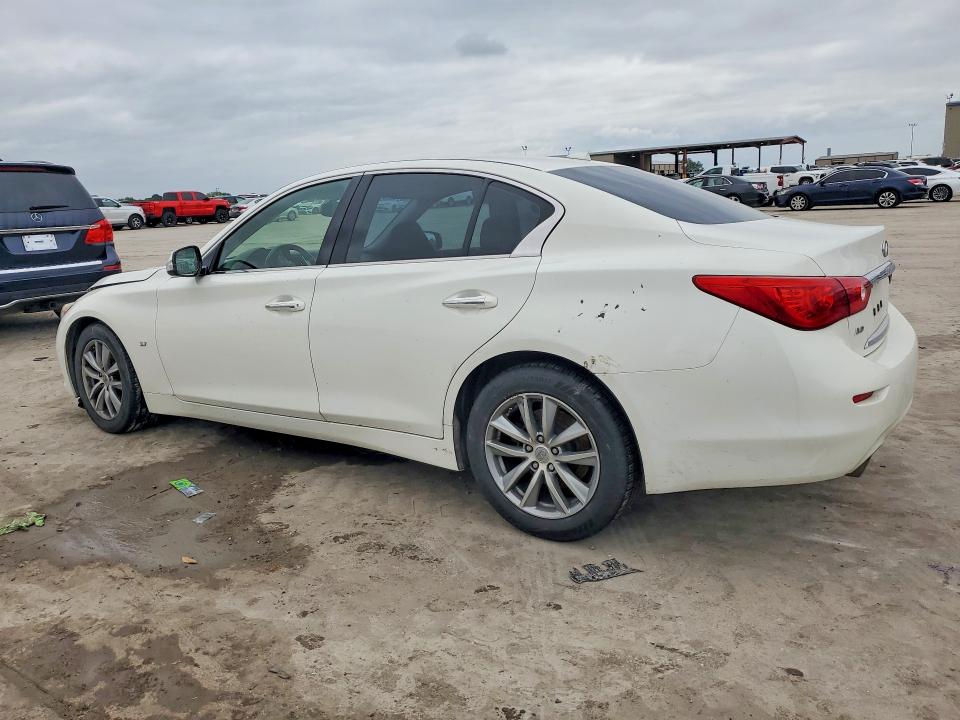 2015 Infiniti Q50 VIN JN1BV7AR5FM399766 COPART salvage auction — FRONT END, Tx - Salvage Vehicle Title, sold $2,400 on 2026-07-09 (photo 2)