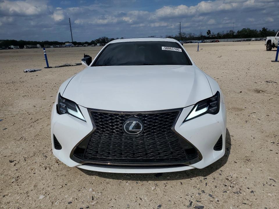 2022 Lexus Rc VIN JTHGZ5BC9N5025478 COPART salvage auction — SIDE, TX - SALVAGE VEHICLE TITLE (P), sold $12,000 on 2026-07-02 (photo 5)