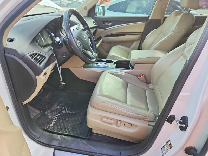 2017 Acura Mdx VIN 5FRYD4H30HB019575 COPART salvage auction — SIDE, TX - SALVAGE VEHICLE TITLE, sold $8,000 on 2026-07-30 (photo 7)
