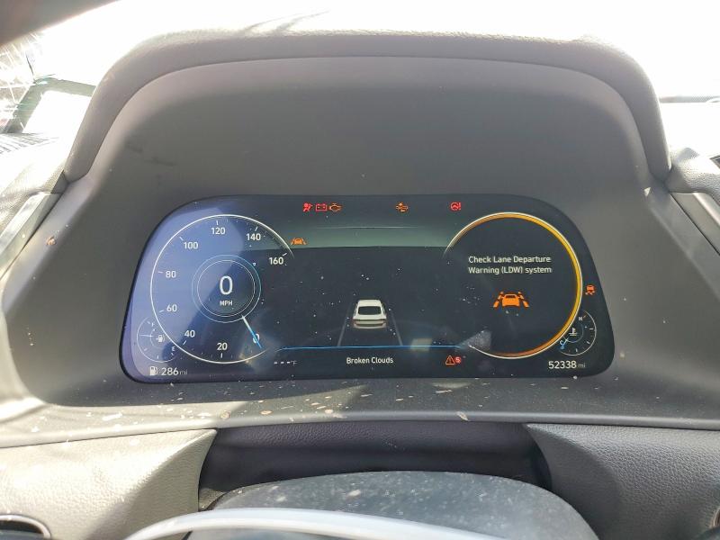 2022 Hyundai Sonata VIN KMHL44J25NA236908 COPART salvage auction — SIDE, Il - Salvage Certificate, sold $4,200 on 2026-07-07 (photo 9)