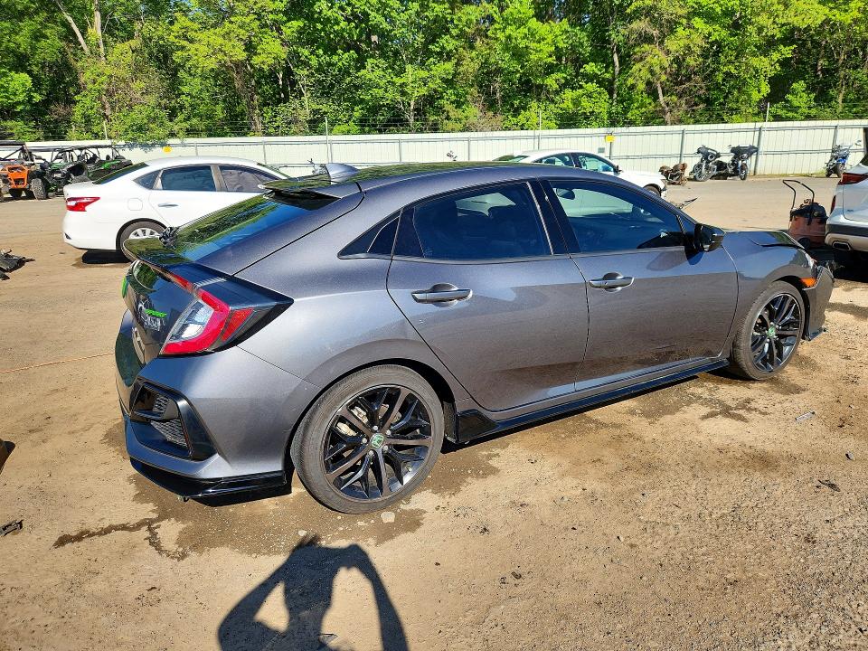 2021 Honda Civic VIN SHHFK7H42MU219553 COPART salvage auction — FRONT END, LA - CERT OF TITLE-SALVAGE, sold $3,750 on 2026-07-16 (photo 3)