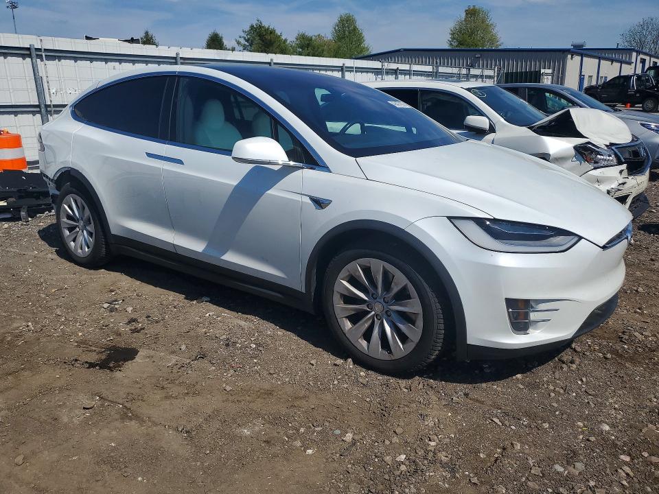2020 Tesla Model x VIN 5YJXCAE20LF270115 COPART salvage auction — REAR END, Md - Cert Of Salvage > 75% Damage, sold $16,600 on 2026-07-06 (photo 4)