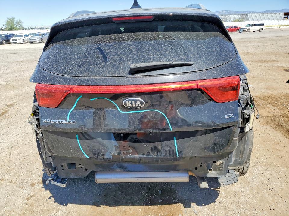 2017 Kia Sportage VIN KNDPN3ACXH7104105 COPART salvage auction — REAR END, Az - Cert Of Title - Salvage, sold $3,600 on 2026-07-06 (photo 6)