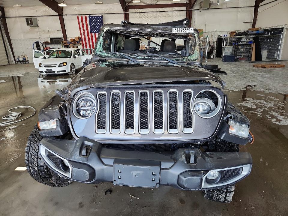 2022 Jeep Wrangler unlimited VIN 1C4HJXEM7NW209986 COPART salvage auction — ROLLOVER, Il - Junking Cert Of A Vehicle, sold $3,600 on 2026-07-08 (photo 5)