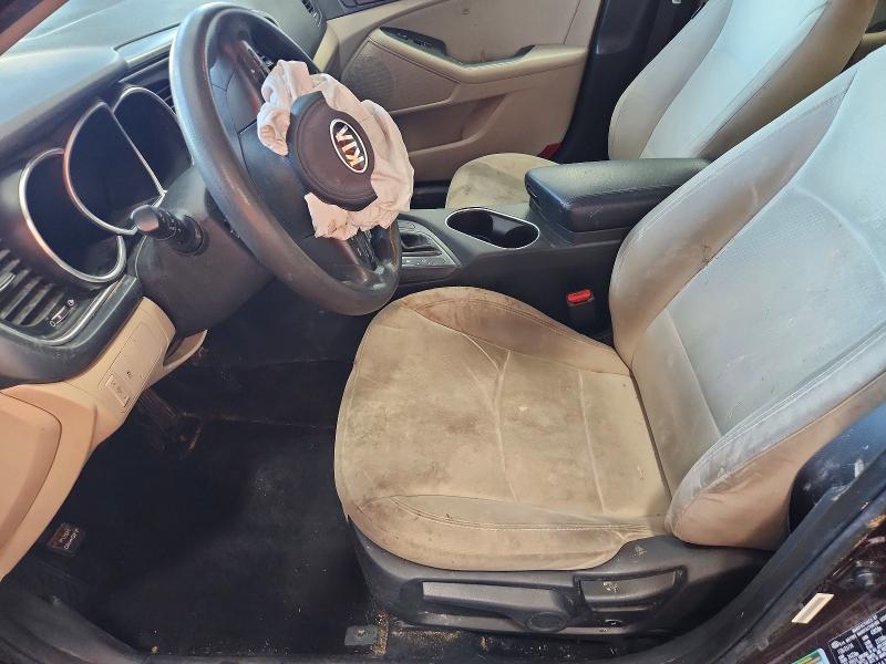 2014 Kia Optima VIN 5XXGM4A79EG321059 COPART salvage auction — FRONT END, Il - Salvage Certificate, sold $375 on 2026-07-13 (photo 7)