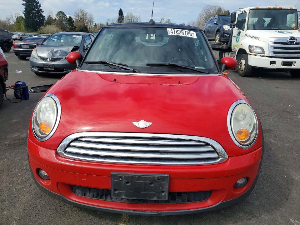 2010 Mini Cooper VIN WMWMR3C51ATU97895 COPART salvage auction — REAR END, Or - Salvage Title Certificate, sold $1,350 on 2026-07-08 (photo 5)