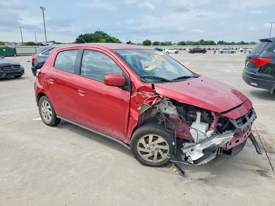2022 Mitsubishi Mirage VIN ML32AUHJ4NH009774 COPART salvage auction — FRONT END, Tx - Salvage Vehicle Title, sold $1,400 on 2026-07-06 (photo 4)