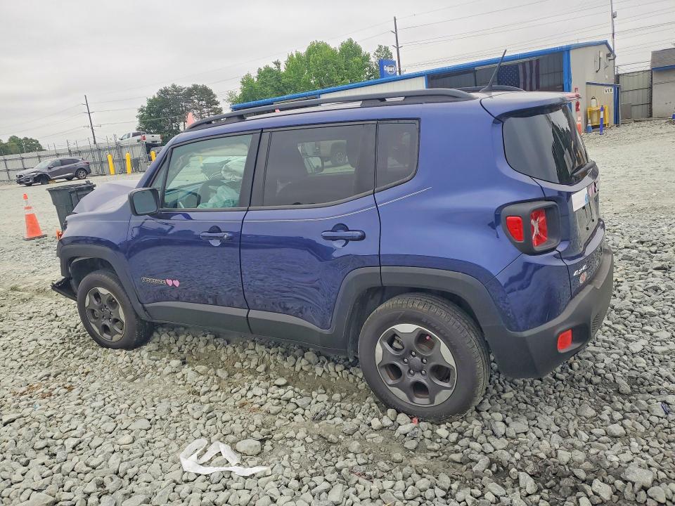 2018 Jeep Renegade VIN ZACCJBAB8JPH49338 COPART salvage auction — FRONT END, Nc - Salvage Certificate Of Title, sold $525 on 2026-08-12 (photo 2)