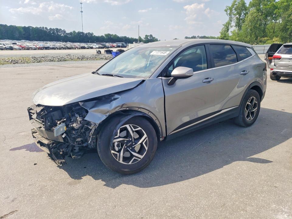 2024 Kia Sportage VIN KNDPU3DF0R7319468 COPART salvage auction — FRONT END, NC - SALVAGE CERTIFICATE OF TITLE, sold $1,600 on 2026-07-28 (photo 1)