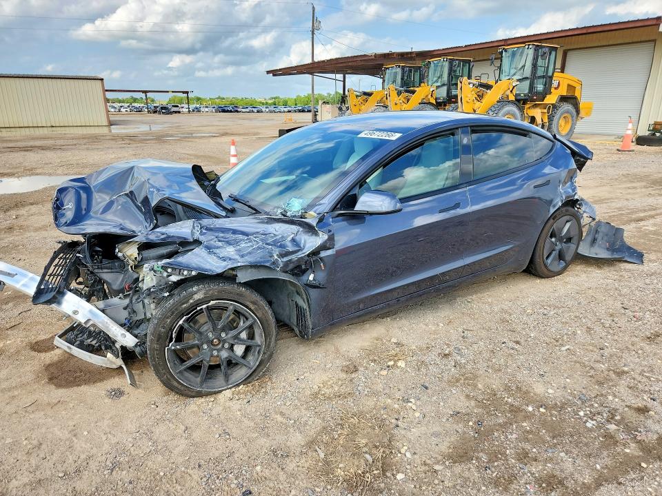 2022 Tesla Model 3 VIN 5YJ3E1EB2NF269656 COPART salvage auction — FRONT END, Tx - Salvage Vehicle Title, sold $30 on 2026-07-29 (photo 1)