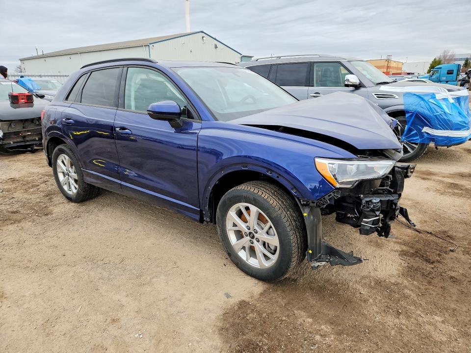 2024 Audi Q3 VIN WA1AUCF34R1155146 COPART salvage auction — FRONT END, Salvage Title, sold $4,700 on 2026-07-14 (photo 4)