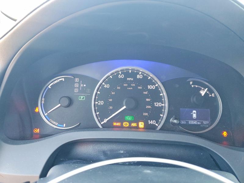 2012 Lexus Ct VIN JTHKD5BH7C2111472 COPART salvage auction — FRONT END, Tn - Salvage Certificate, sold $675 on 2026-07-30 (photo 9)