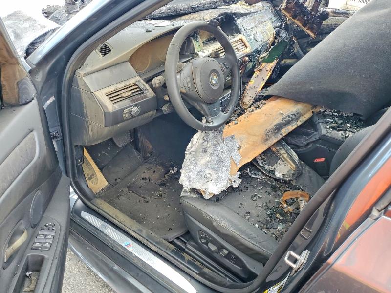 2010 BMW 5er VIN WBANW1C5XAC165536 COPART salvage auction — BURN, Hi - Certificate Of Salvage, sold $25 on 2026-08-03 (photo 8)