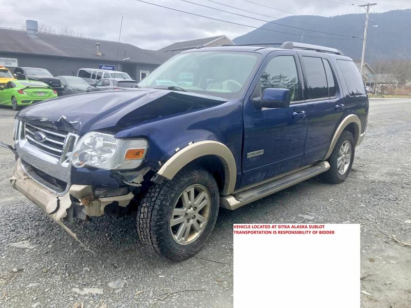 2007 Ford Explorer VIN 1FMEU74E17UB21966 COPART salvage auction — FRONT END, Ak - Bill Of Sale- Salvage, sold $20 on 2026-08-04 (photo 1)