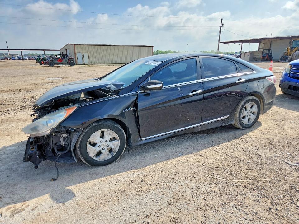 2012 Hyundai Sonata VIN KMHEC4A43CA032960 COPART salvage auction — FRONT END, Tx - Salvage Vehicle Title, sold $600 on 2026-07-08 (photo 1)