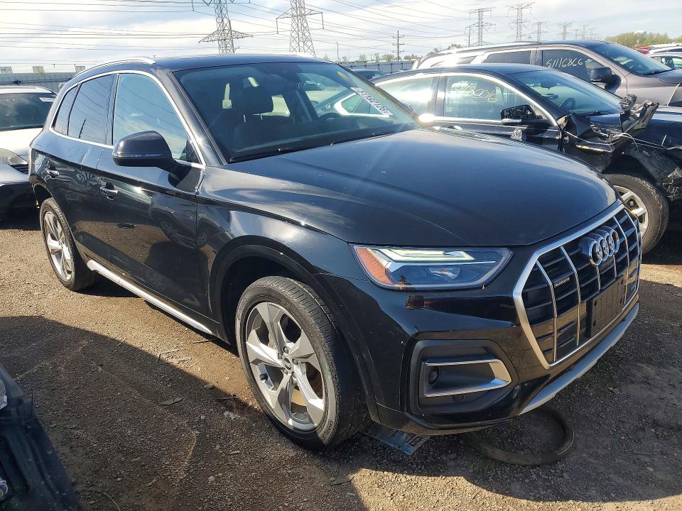 2021 Audi Q5 VIN WA1BAAFY8M2013253 COPART salvage auction — REAR END, Il - Salvage Certificate, sold $14,600 on 2026-07-28 (photo 4)