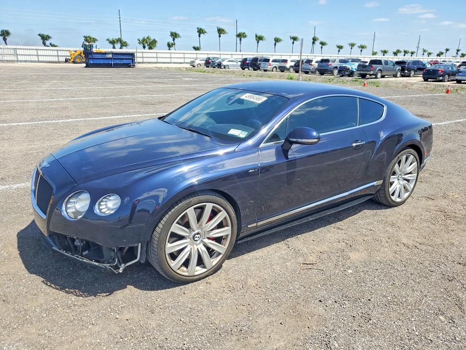 2014 Bentley Continental VIN SCBFH7ZA1EC040457 COPART salvage auction — FRONT END, Id - Salvage Certificate Of Title, sold $18,600 on 2026-07-13 (photo 1)