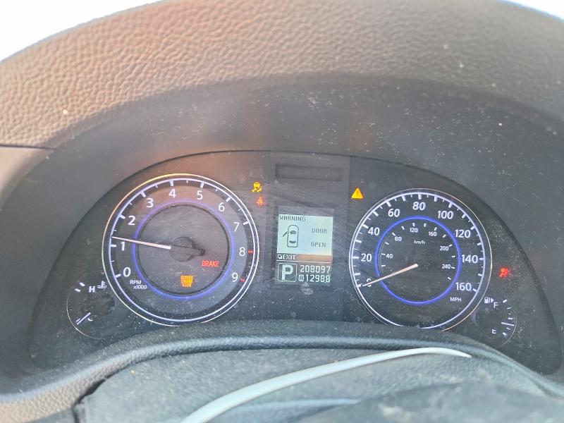 2012 Infiniti VIN JN1CV6AR1CM970311 COPART salvage auction — FRONT END, Fl - Cert Of Title Slvg Rebuildable, sold $350 on 2026-07-13 (photo 9)