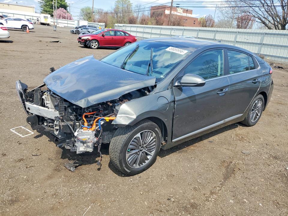 2021 Hyundai Ioniq VIN KMHC75LD1MU256582 COPART salvage auction — FRONT END, Ct - Cert Of Title-Salvage, sold $1,800 on 2026-07-07 (photo 1)