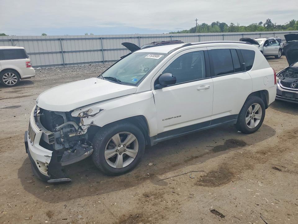 2014 Jeep Compass VIN 1C4NJDBB7ED709436 COPART salvage auction — FRONT END, Salvage Title, sold $200 on 2026-07-21 (photo 1)