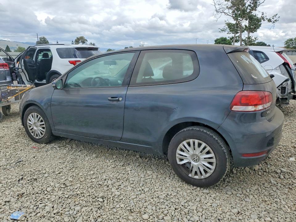 2010 Volkswagen Golf VIN WVWBB7AJ9AW263900 COPART salvage auction — MINOR DENT/SCRATCHES, Ca - Dis/Dlr/Exp App For Dup Clean, sold $600 on 2026-07-02 (photo 2)