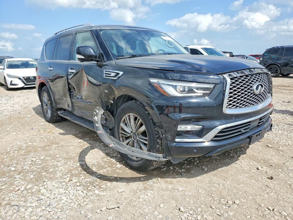 2018 Infiniti Qx80 VIN JN8AZ2NF0J9661614 COPART salvage auction — FRONT END, Tx - Salvage Vehicle Title, sold $875 on 2026-07-23 (photo 4)