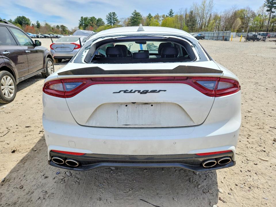 2019 Kia Stinger VIN KNAE25LA9K6042200 COPART salvage auction — SIDE, Ma - Cert Of Title-Salvage, sold $5,600 on 2026-07-02 (photo 6)
