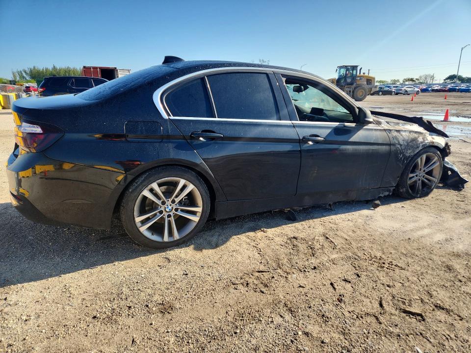 2017 BMW 3 series VIN WBA8B9G55HNU50175 COPART salvage auction — BURN, Fl - Cert Of Title Slvg Rebuildable, sold $350 on 2026-07-27 (photo 3)