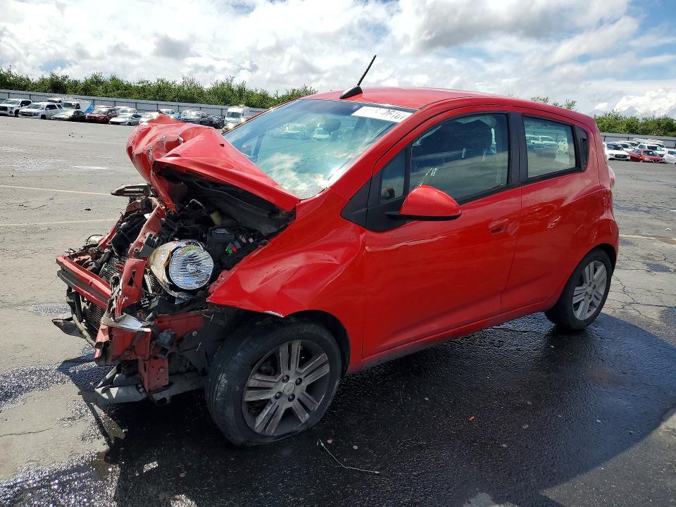 2015 Chevrolet Spark VIN KL8CD6S99FC727475 COPART salvage auction — FRONT END, Ca - Salvage Certificate, sold $70 on 2026-07-30 (photo 1)