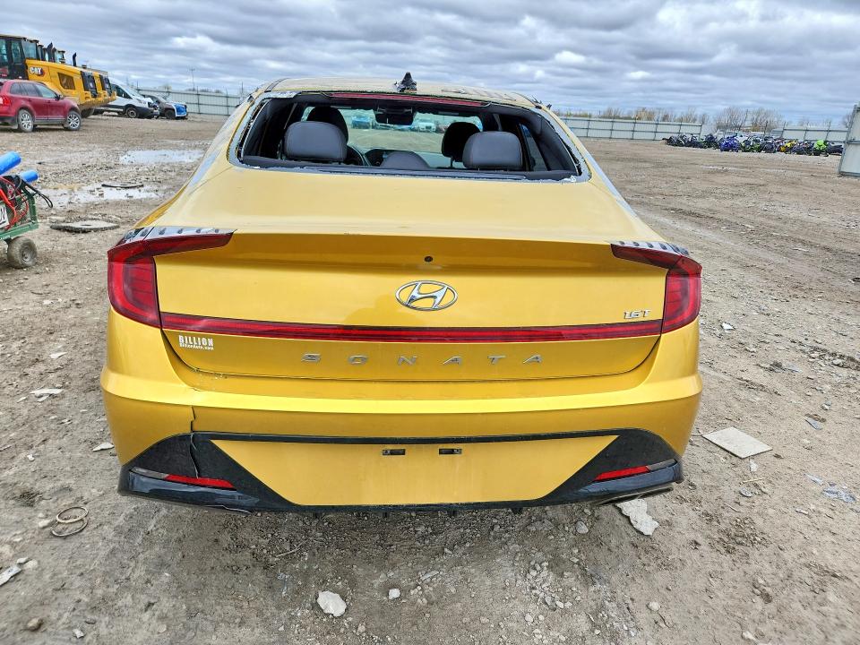 2020 Hyundai Sonata VIN 5NPEJ4J2XLH018796 COPART salvage auction — HAIL, Sd - Cert Of Title-Salvage, sold $3,850 on 2026-07-06 (photo 6)